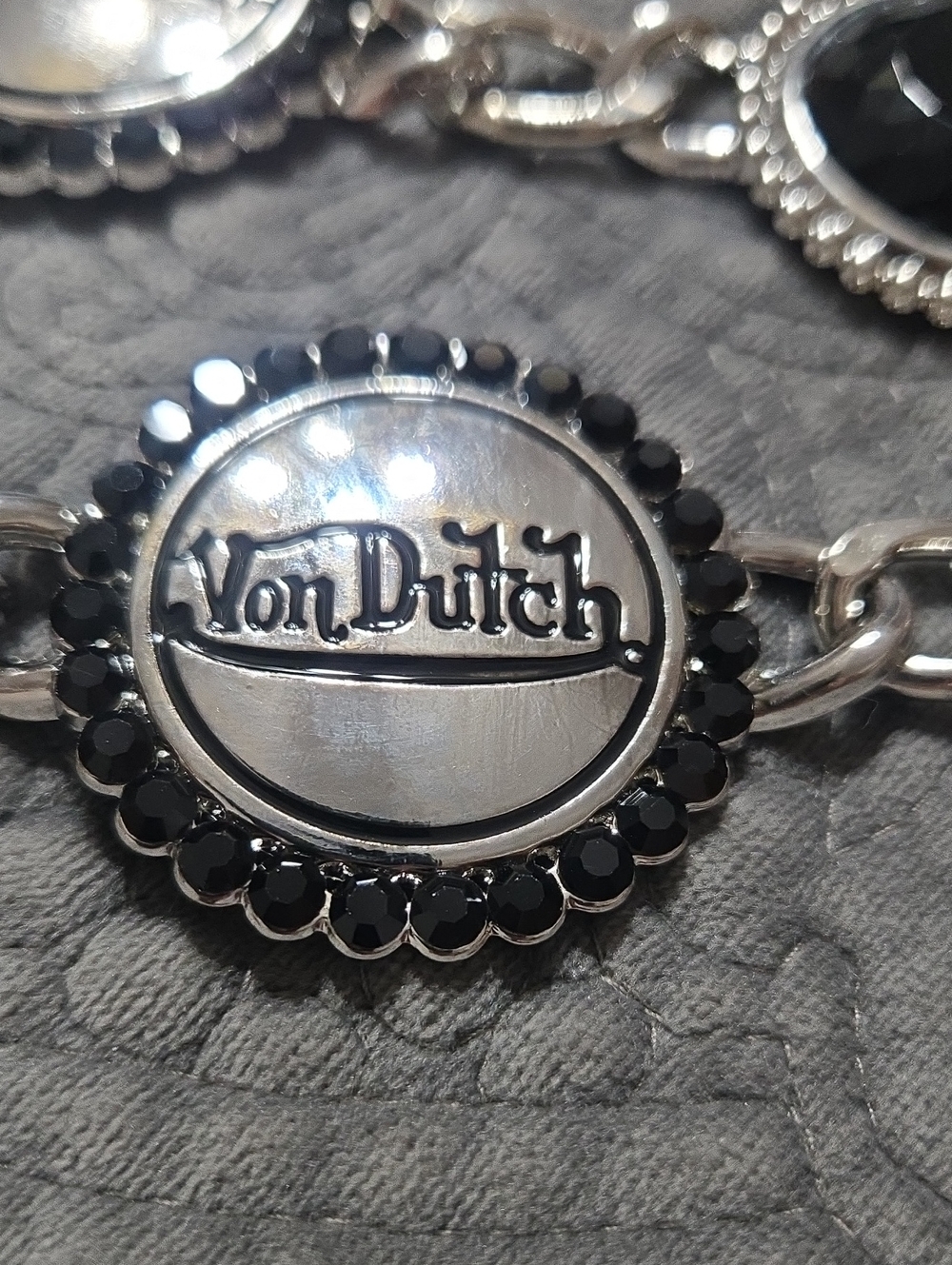 Von Dutch Chain Medallion Cap Belt NWT!